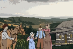 Book illustration Pioneer Gift Horse