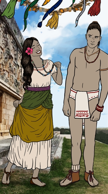 Mayan Empire Brother and Sister